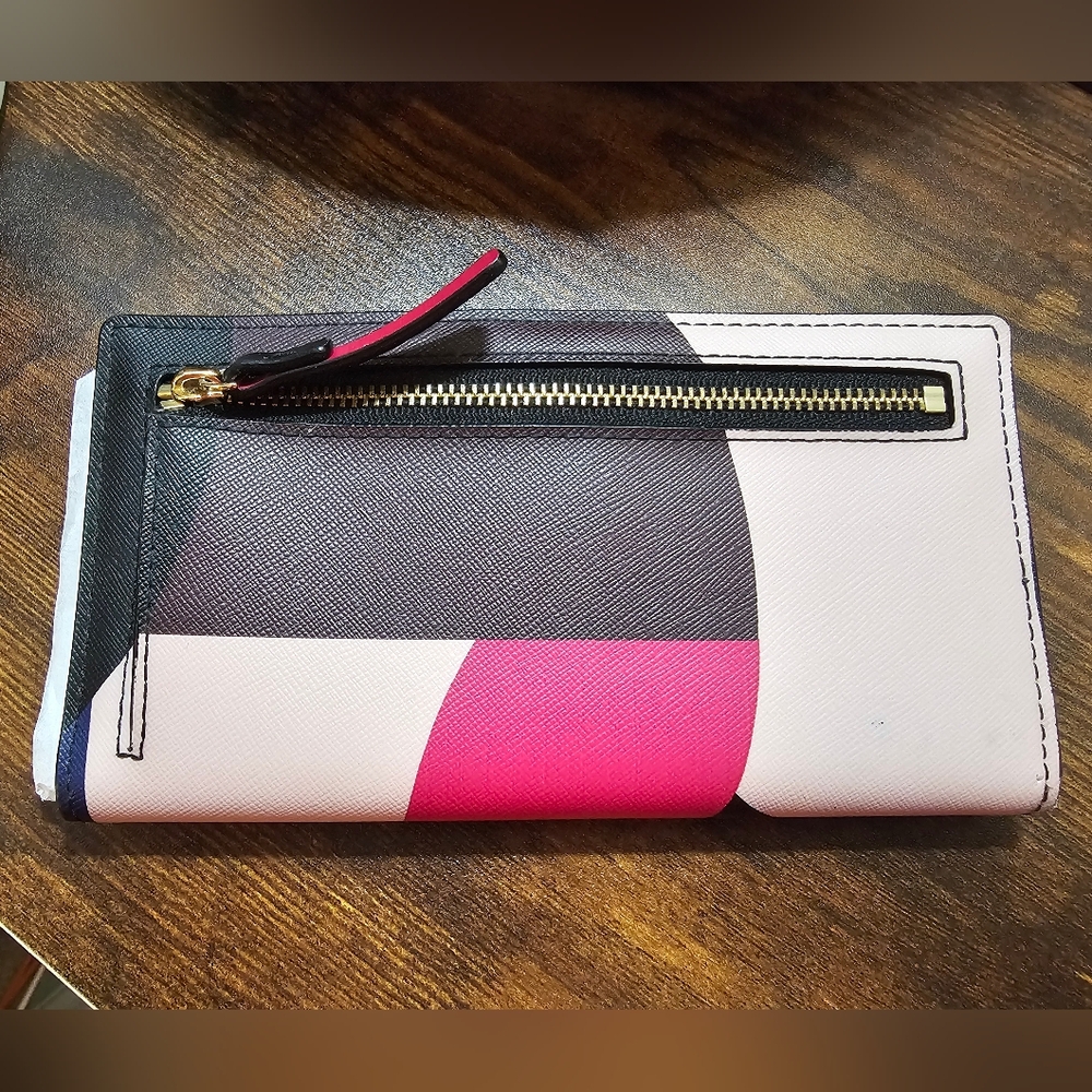 kate spade Pink Multi Geometric Wallet - Picture 5 of 8